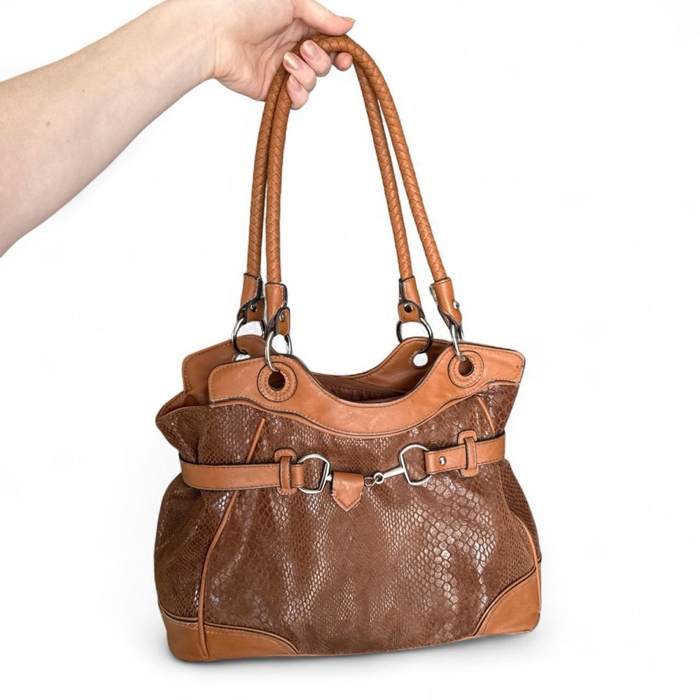Vintage Brown Leather Handbag